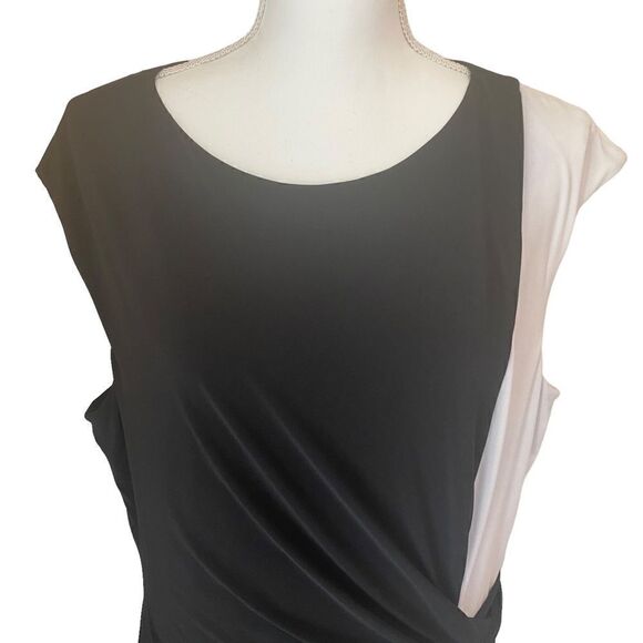 Ralph Lauren Dress Black White Size 18 - Picture 4 of 10